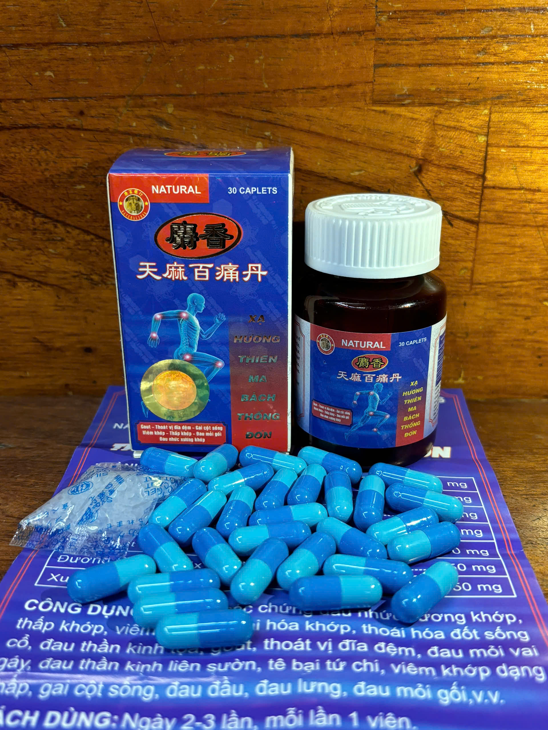 Xạ Hương Thiên Ma Bách Thống Đơn Chai 30 Viên Xương Khớp