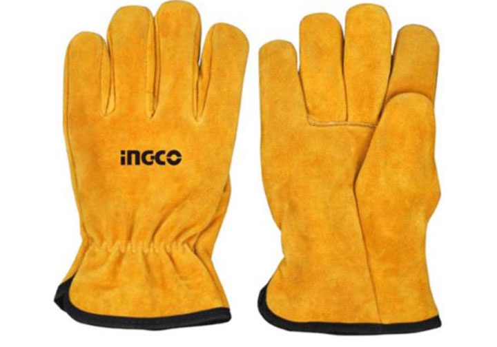 Găng tay vải da ingco hgvc02