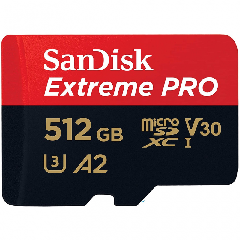 Sandisk Extreme PRO thẻ nhớ 512GB Thẻ nhớ hỗ trợ C10 cho camera giám sát Yoosee , camera hành trình