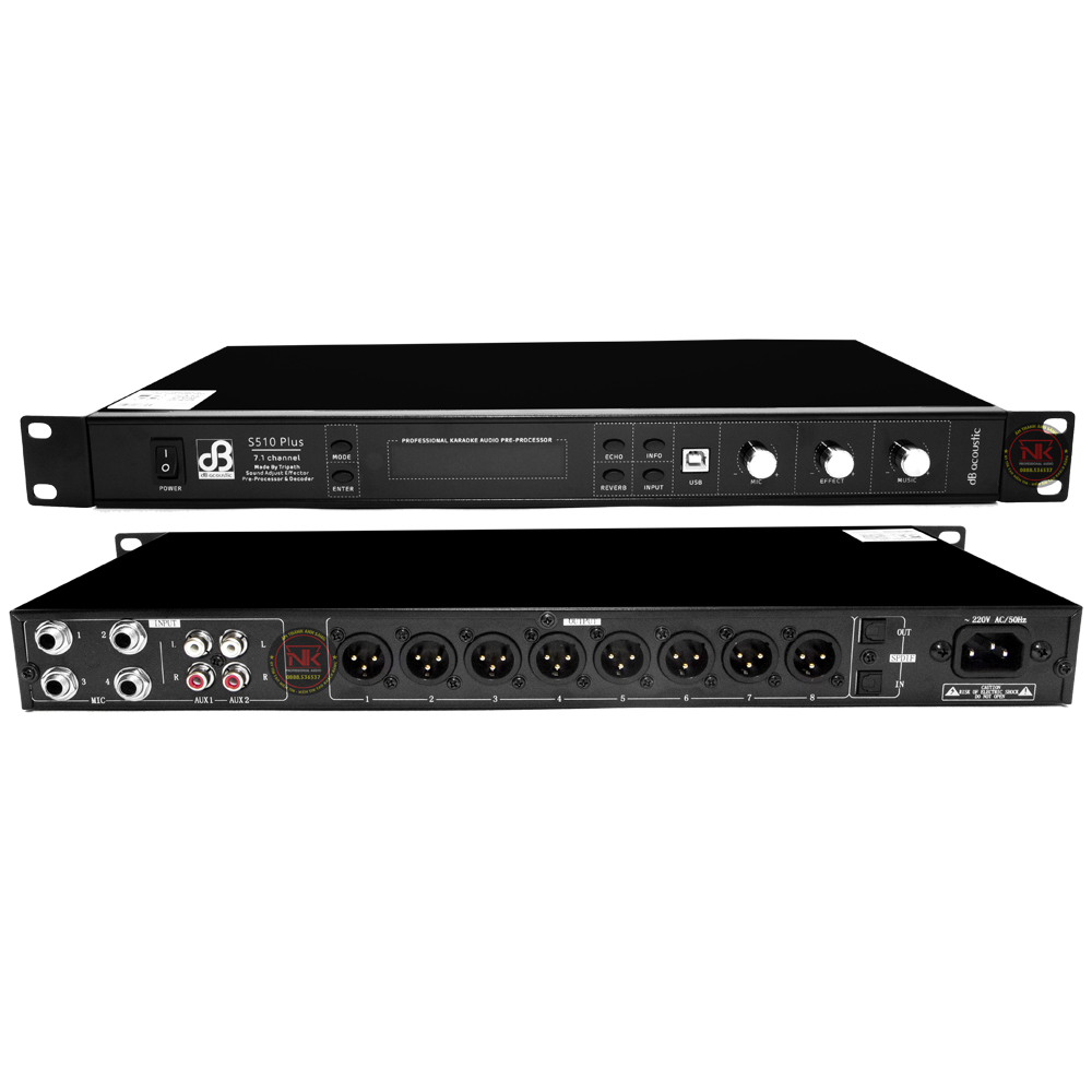 Vang số dBacoustic S510 Plus tặng dây canon miễn phí vận chuyển