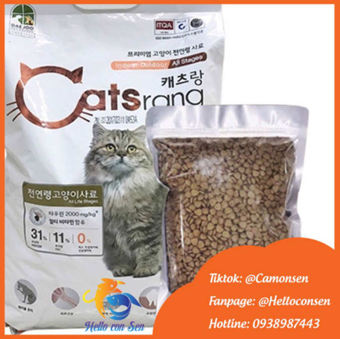 CATSRANG - CATSON - CATSEYE 1kg - Thức ăn hạt cho mèo mọi lứa tuổi