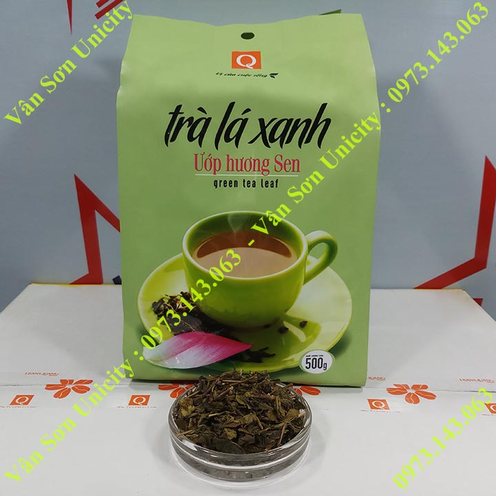 Trà Sen Trần Quang bịch 500g - Green Tea Leaf