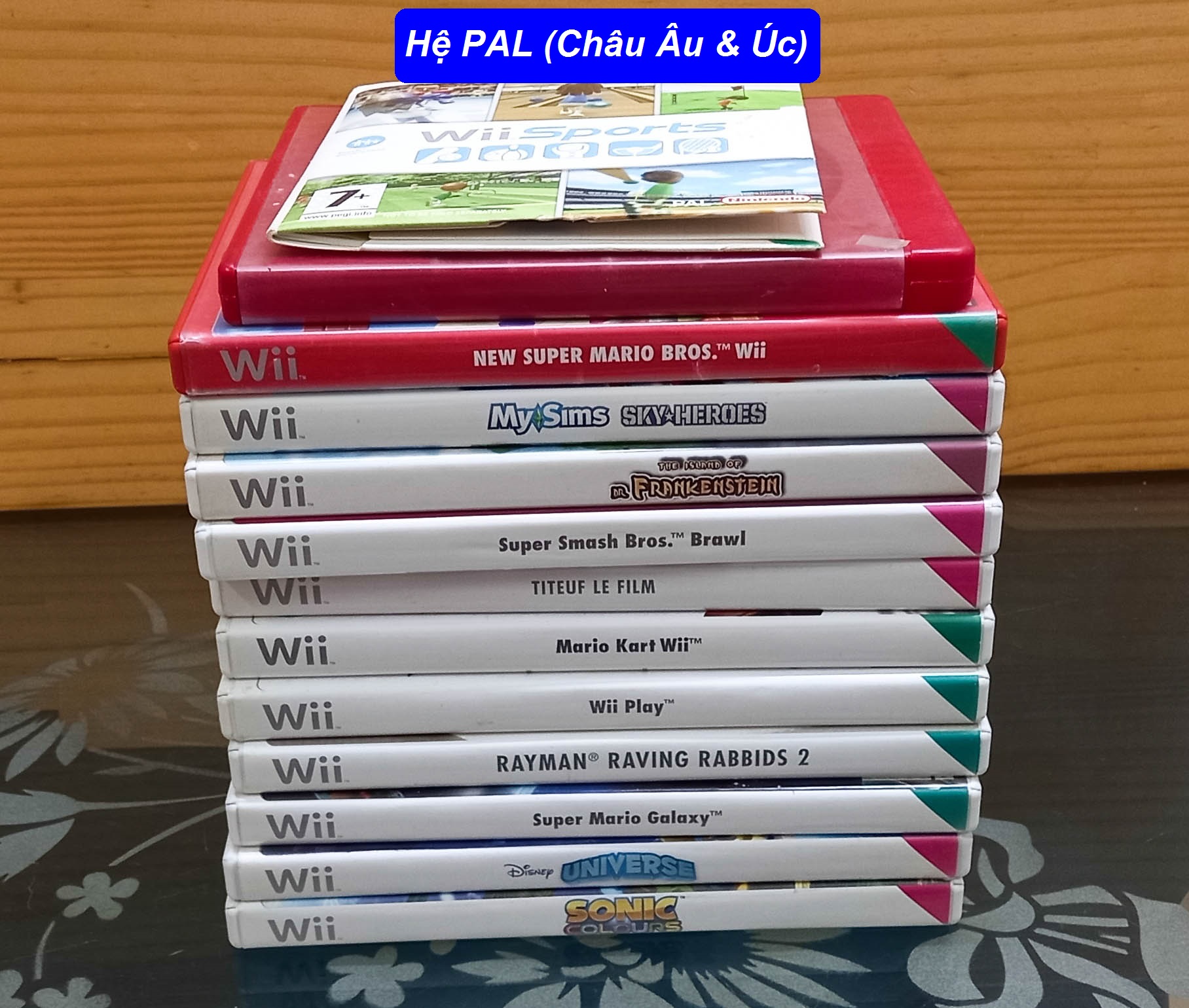 Second hand ĐĨA GỐC Game Wii HỆ PAL Châu Âu & Úc (có VIDEO chi tiết)