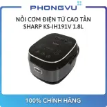 Nồi cơm điện tử cao tầng 1.8L Sharp KS-IH191V - Bảo hành 12 tháng