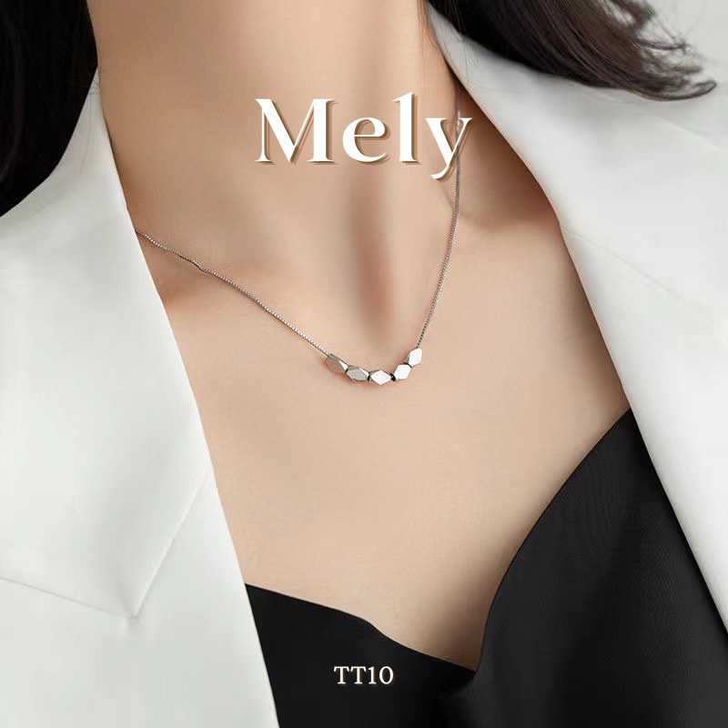 Dây chuyền titan, vòng cổ nữ thép không gỉ cá tính basic đơn giản - Mely TT10