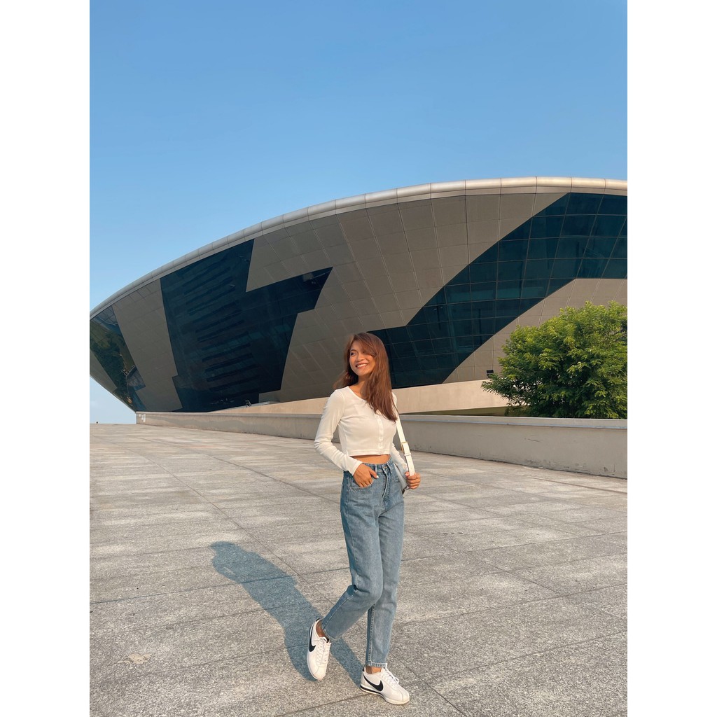 Quần Jeans Baggy Nữ - Baggy Violet Blue - Hashtagem