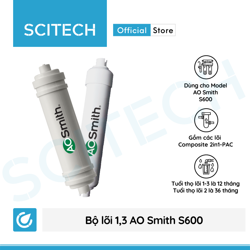 Bộ lõi máy lọc nước AO Smith S600