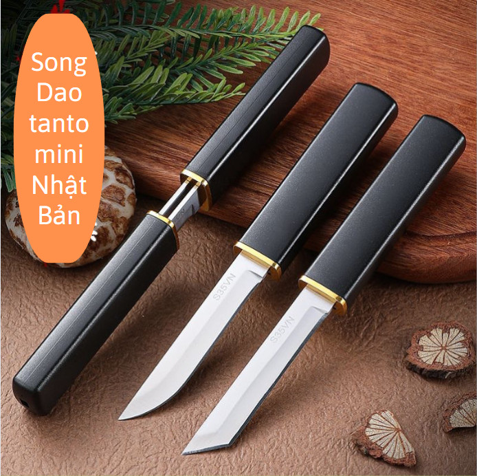 Dao gọt hoa quả s35vn lưỡi kep dùng thái gọt chất liệu thép không gỉ vỏ nhựa abs