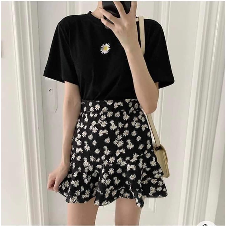 Sẵn set váy hoa cúc ngắn và dài xinh xinh