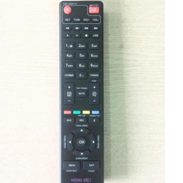 Điều khiển học lệnh tv thông minh dvb - dùng cho đầu thu hùng việt - học lệnh được điều khiển tivi