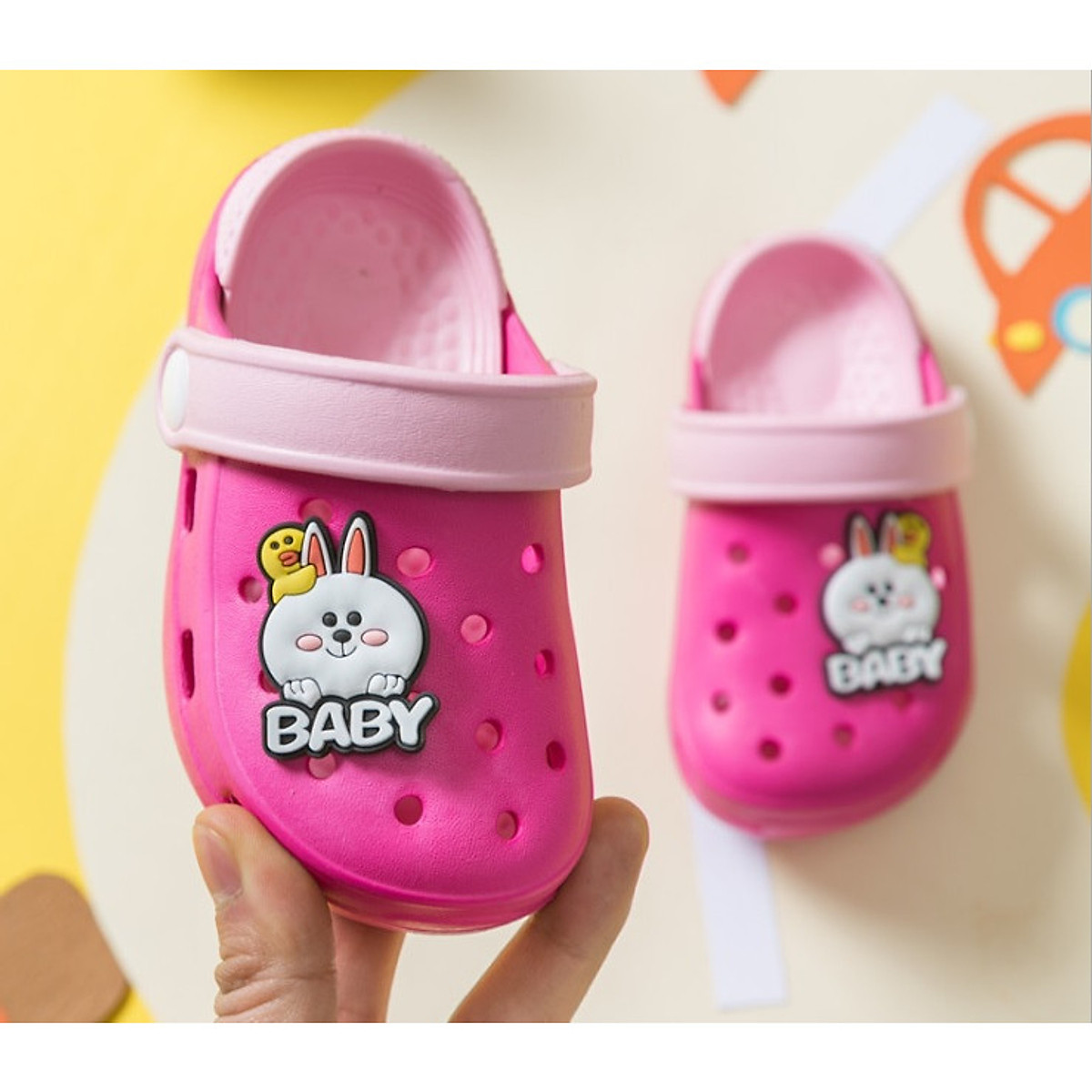 Dép sục mềm cho bé tặng kèm sticker bb-1202