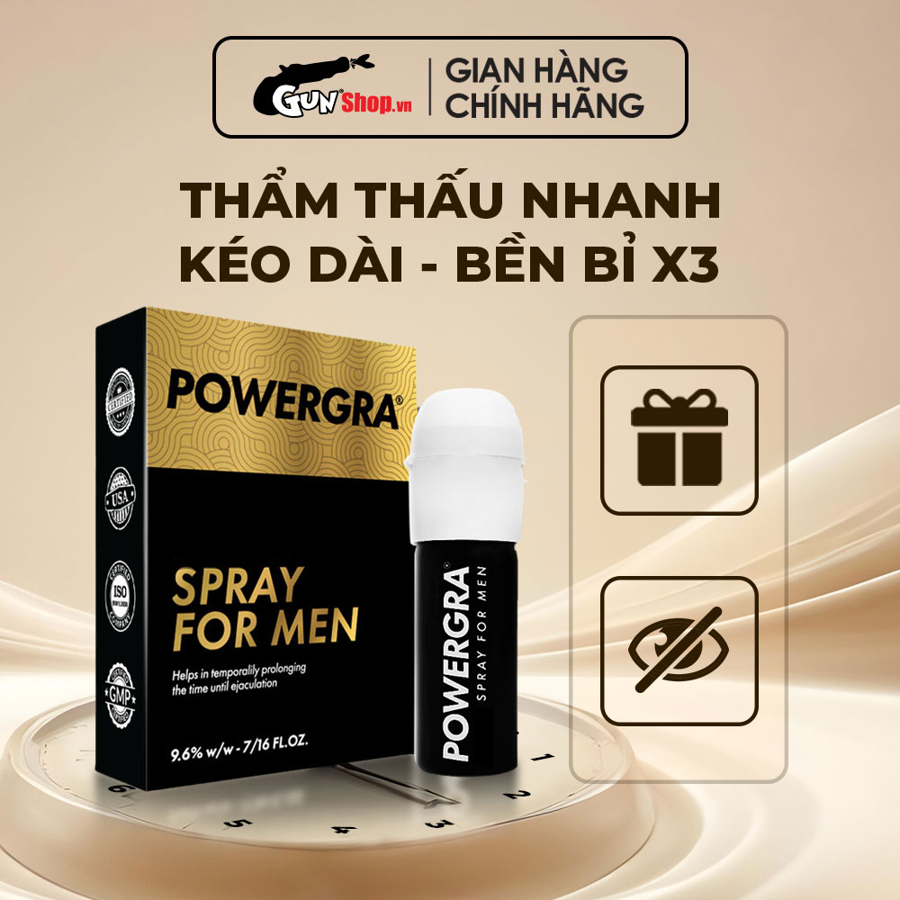 Chai xịt khử mùi powergra for men - chai 13ml hương nước hoa | gunshop việt nam