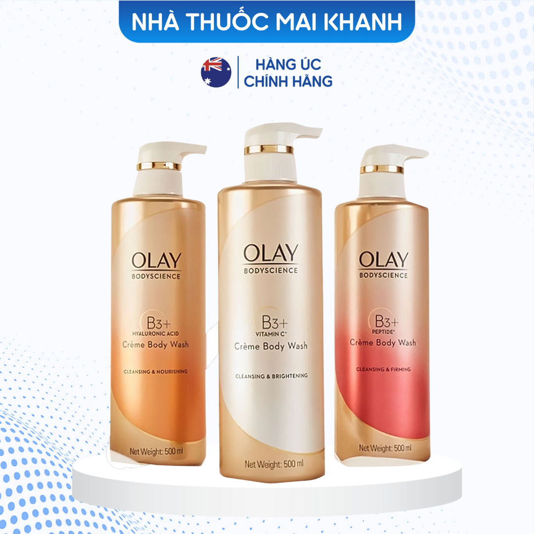 Sữa tắm trắng da olay b3+ thái lan 500ml