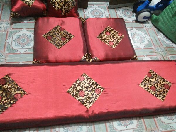 Bộ đệm ngồi thảm trải ghế kèm vỏ bọc có khóa kéo tháo giặt 1m70x 50 và 2 ngắn 50x 50 cm