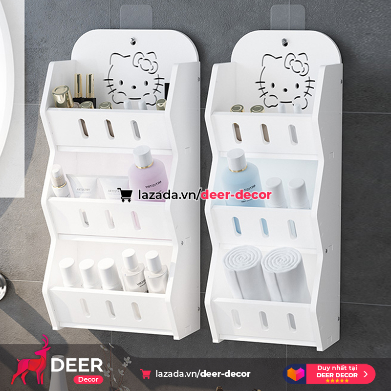 Kệ treo tường phòng tắm, sắp xếp phòng tắm gọn gàng - deer decor