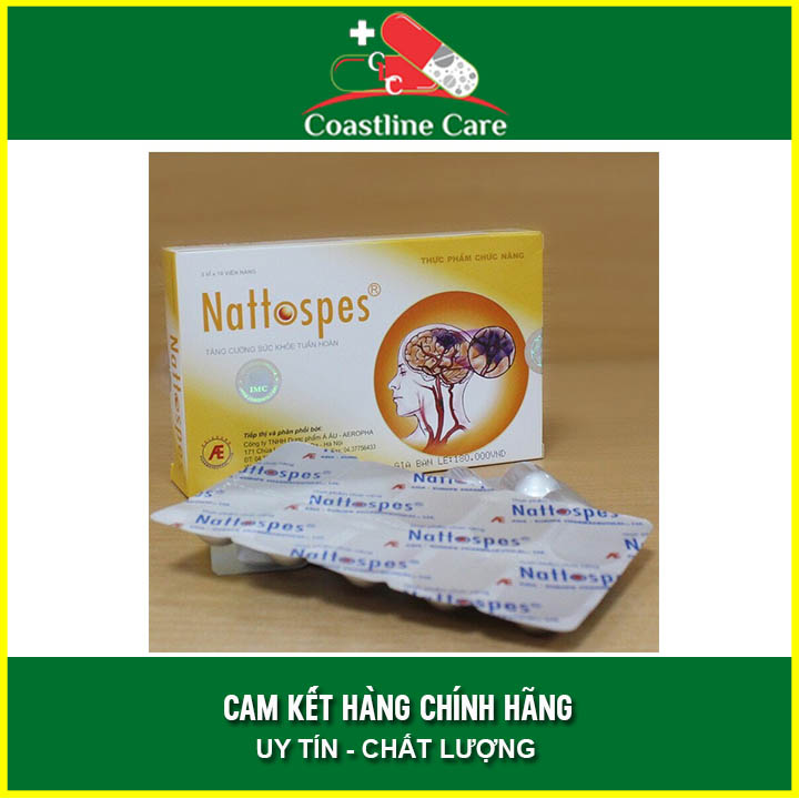 Nattospes - hỗ trợ tai biến mạch máu não - hộp 30 viên - clc pharmacy