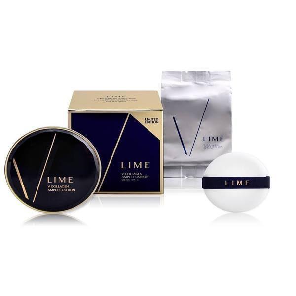 Phấn nước lime v collagen ample cushion Cho da thường và da khô - 2 lõi