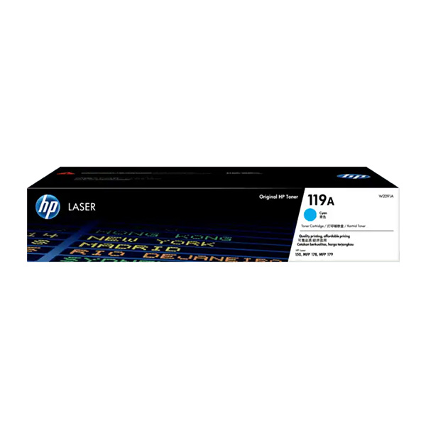 Mực hộp máy in laser hp 119a cyan - dùng cho máy in hp color laser 150a/ 150nw/ mfp 178nw/ mfp 179fnw - hàng chính hãng