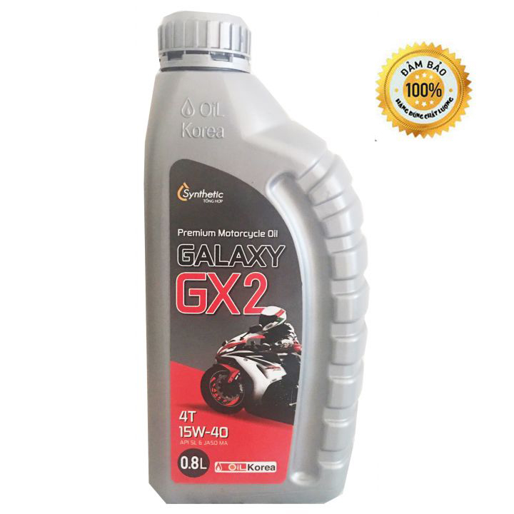 Nhớt xe máy Galaxy GX2 chính hãng cao cấp - 800ml