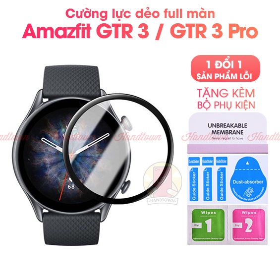 Mua 1 tặng 1 cường lực dẻo 3d full màn amazfit gtr 3 / gtr 3 pro chống trầy xước va đập