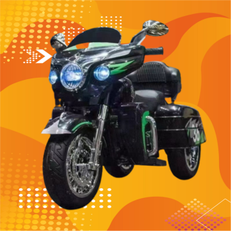 Mô tô cảnh sát điện trẻ em 1800gd, 2 động cơ ful chức năng, phù hợp với trẻ 1.5 -8 tuổi