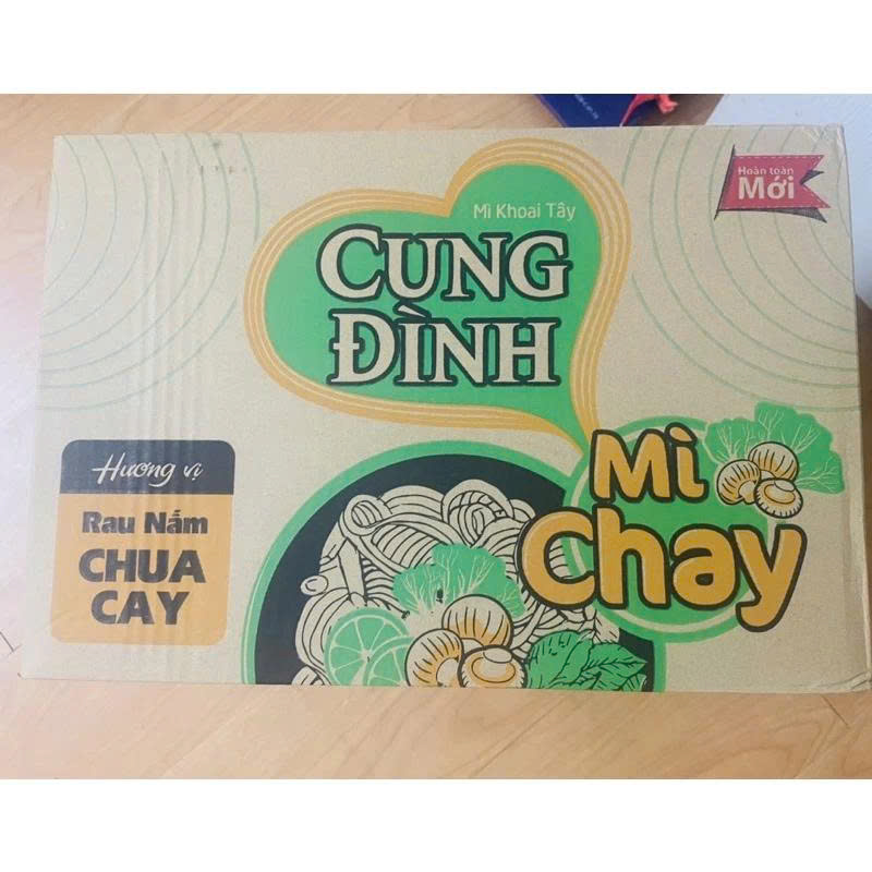 Mì Chay Cung Đình Hương Vị Rau Nấm Chua Cay Thùng 24 Ly