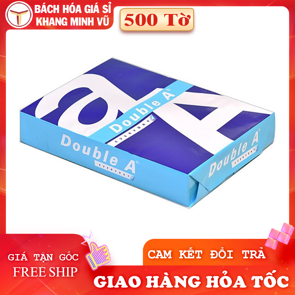 Giấy A4 Double A 70gsm Xấp 500 Tờ Nhập Khẩu Thái Lan
