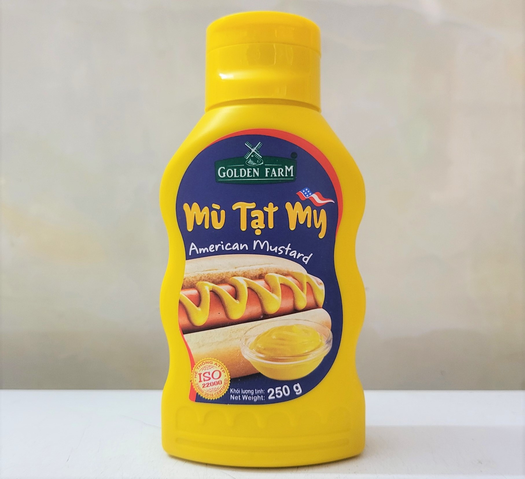 [Chai 250g] XỐT MÙ TẠT VÀNG [VN] GOLDEN FARM American Yellow Mustard