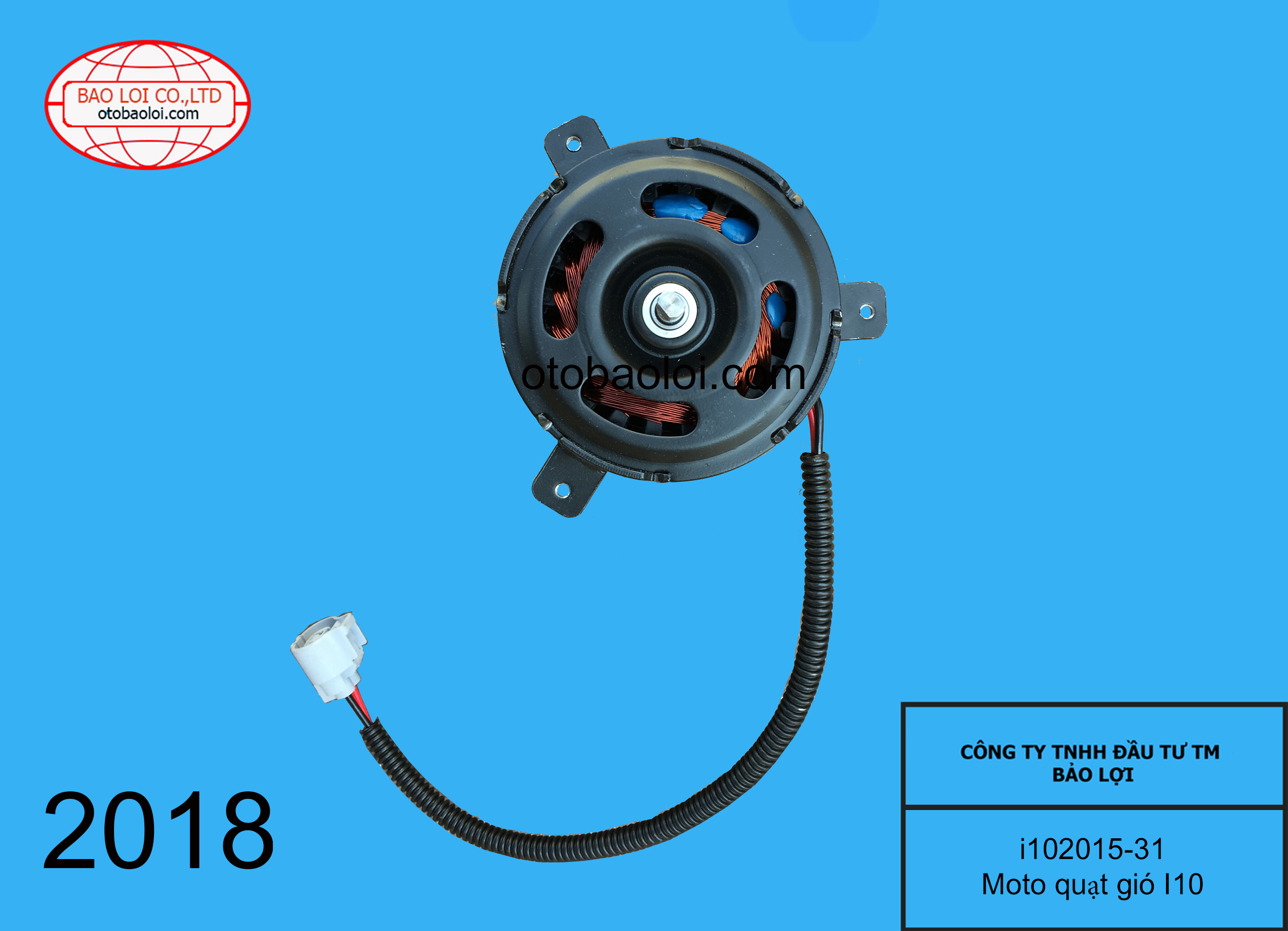 Mô tơ quạt két nước Hyundai i10