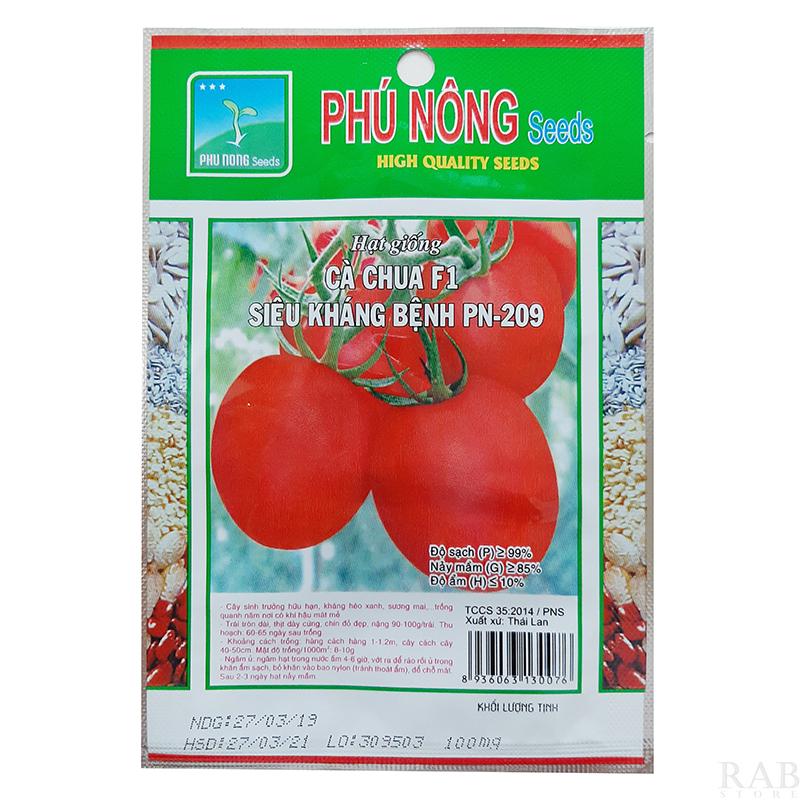 Hạt giống cà chua F1 siêu kháng bệnh PN-99 trái to đều xuất xứ Thái Lan