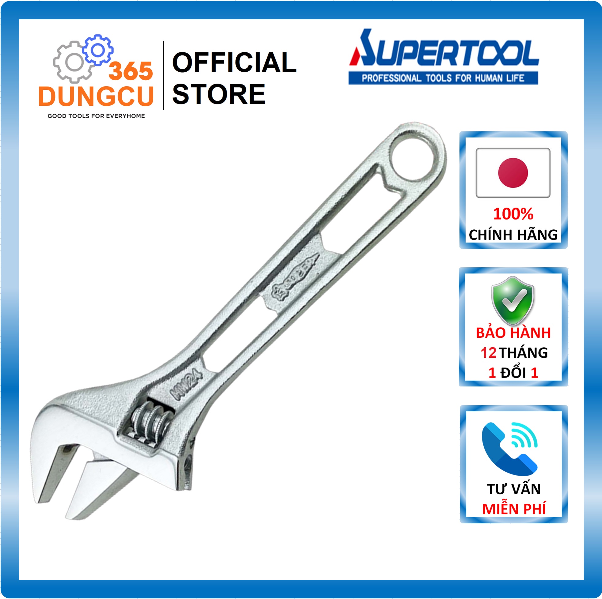 Mỏ lết nhẹ mwm30 - mwm36 supertool japan - hàng chính hãng