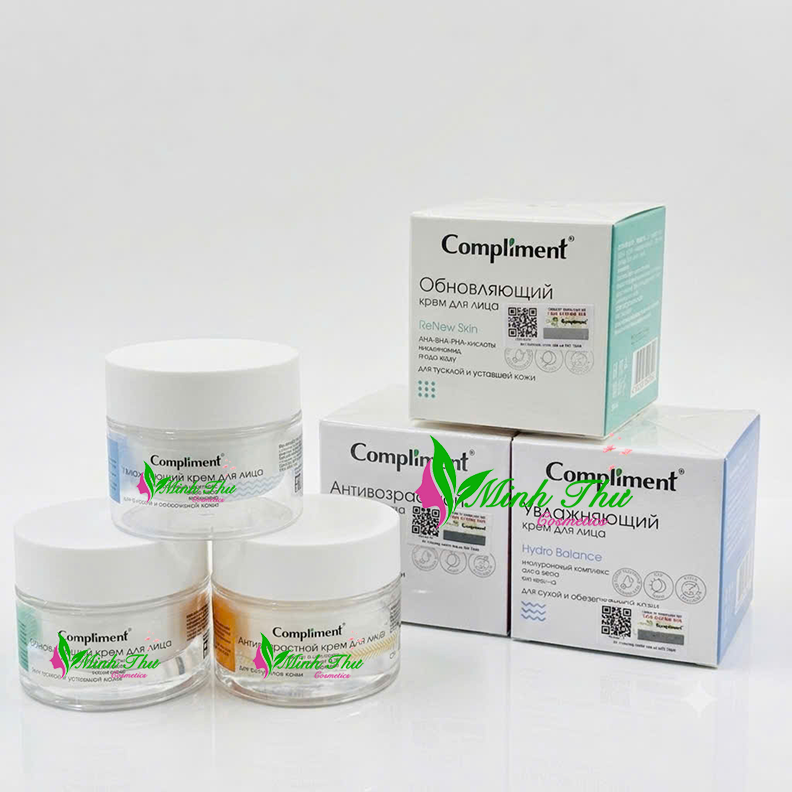 Kem Dưỡng Da Compliment 50ml - Dưỡng Ẩm, Phục Hồi & Chống Lão Hóa đến từ Nga