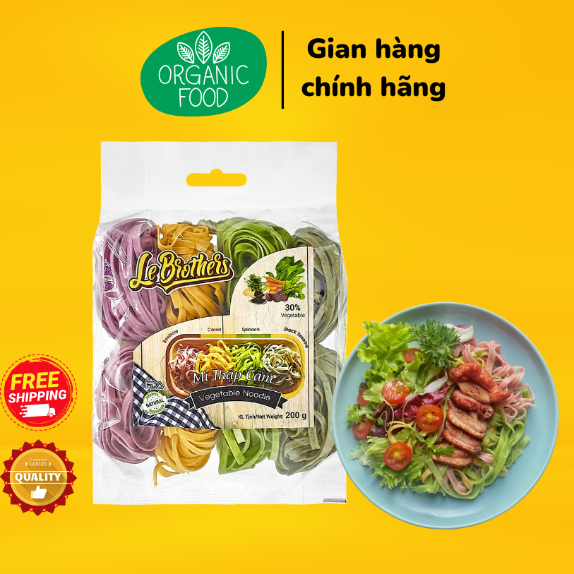 Mì rau củ thập cẩm Le Brother 200g - Duy Anh Foods - Le Brothers Vegetable Noodle