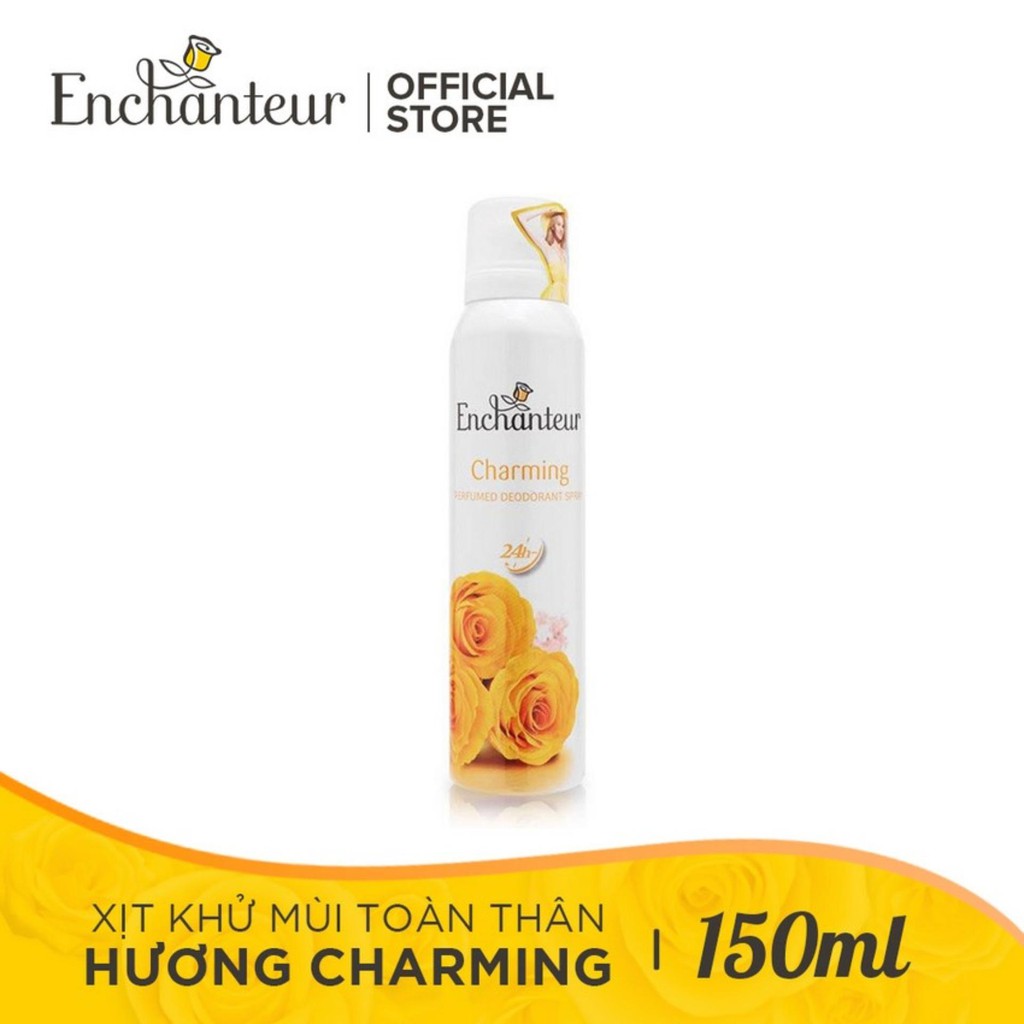 Xịt Khử Mùi Enchanteur Charming - Hương Nước Hoa
