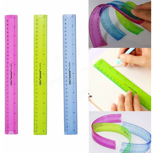 Thước dẻo màu Aihao dài 30 cm loại dày