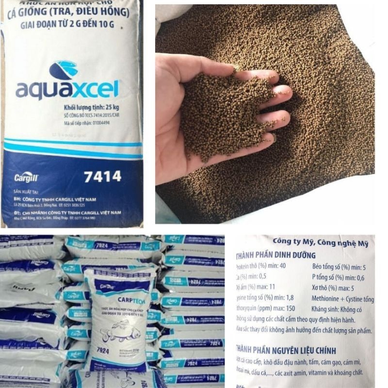 Cám cá Cargil Aquaxcel cám dùng cho cá vàng cá Koi cá cảnh