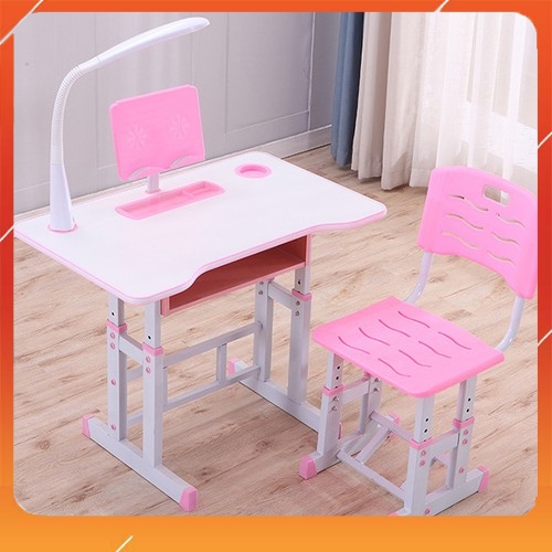 Bộ Bàn Ghế Học Sinh Thông Minh Chống Gù Lưng, Chống Cận, Điều Chỉnh Độ Cao - Có Đèn Không Dây