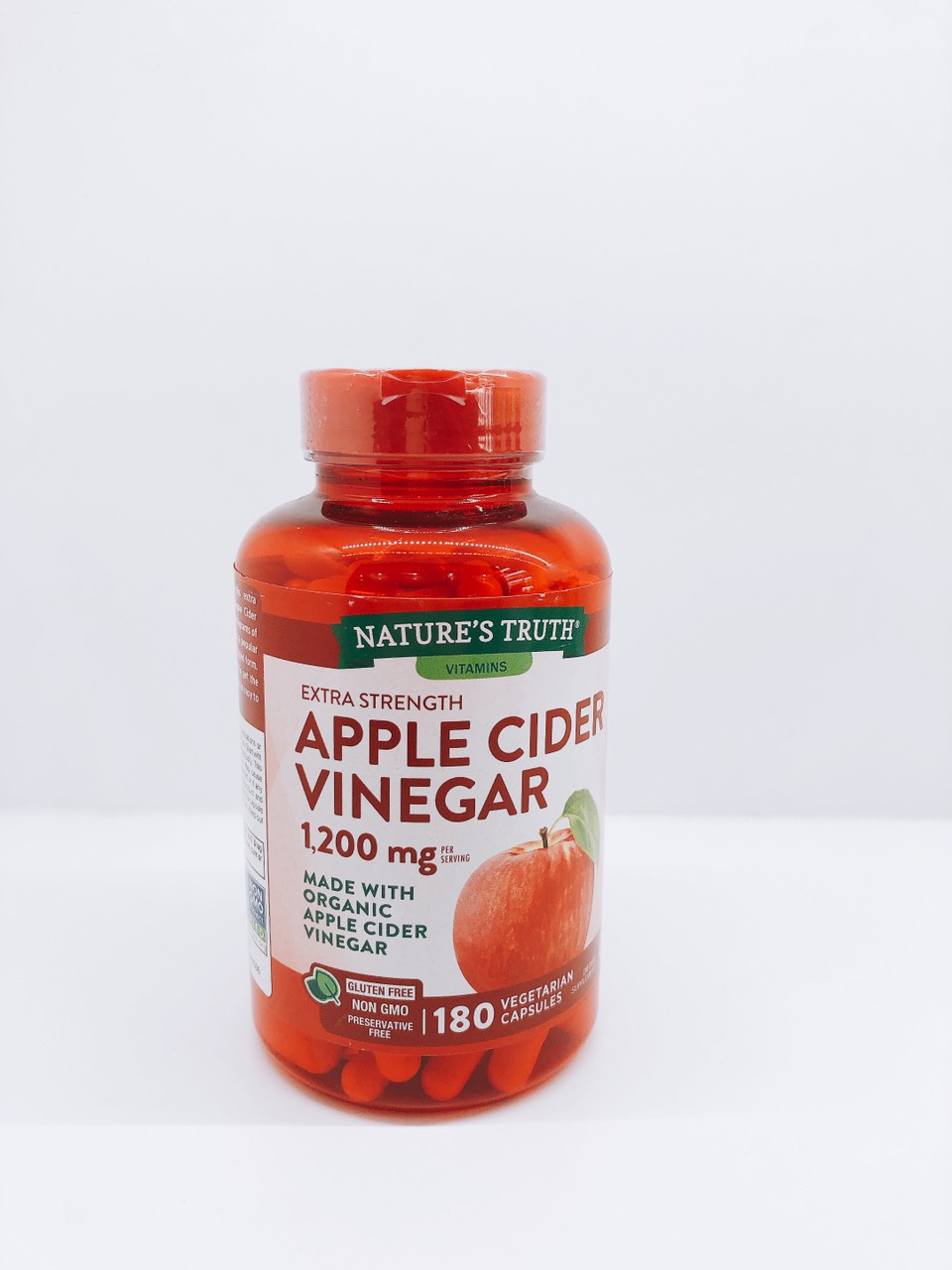 Viên giảm cân giấm táo hữu cơ nature's truth apple cider vinegar 1200mg - hàng xách tay mỹ