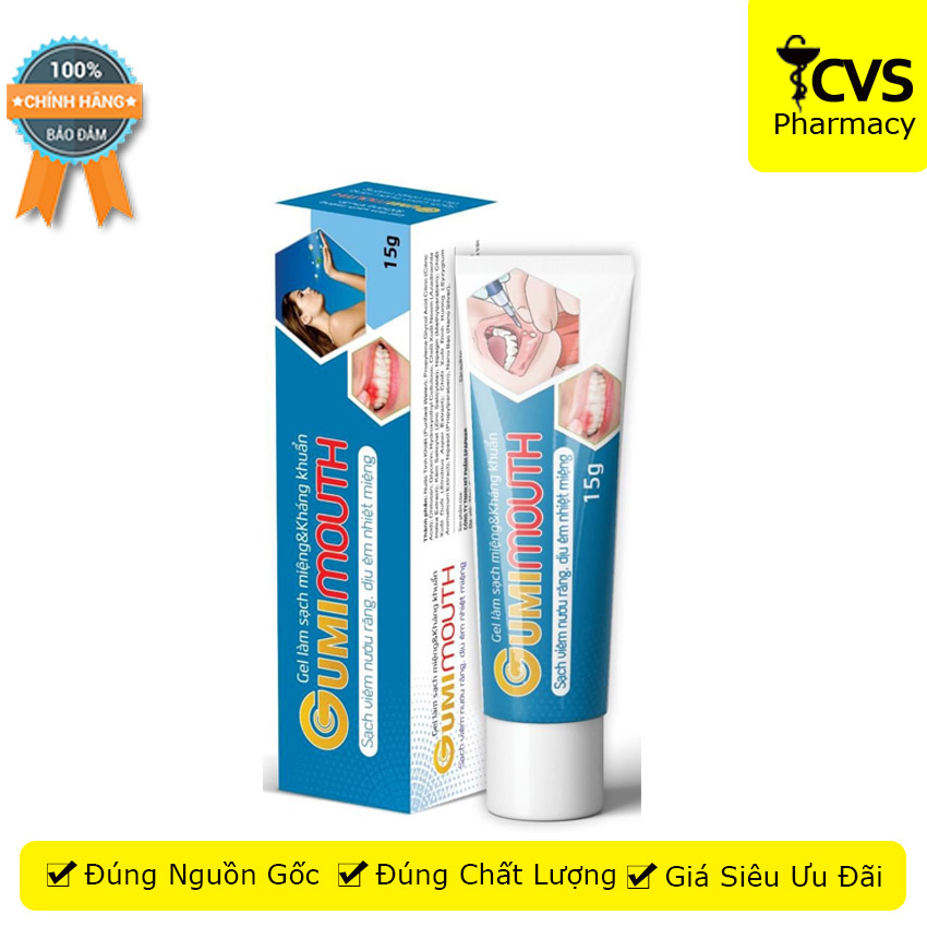 [HCM]Gel Gumimouth - Sạch Viêm Nướu Răng & Dịu Êm Nhiệt Miệng Tuýt 150gr
