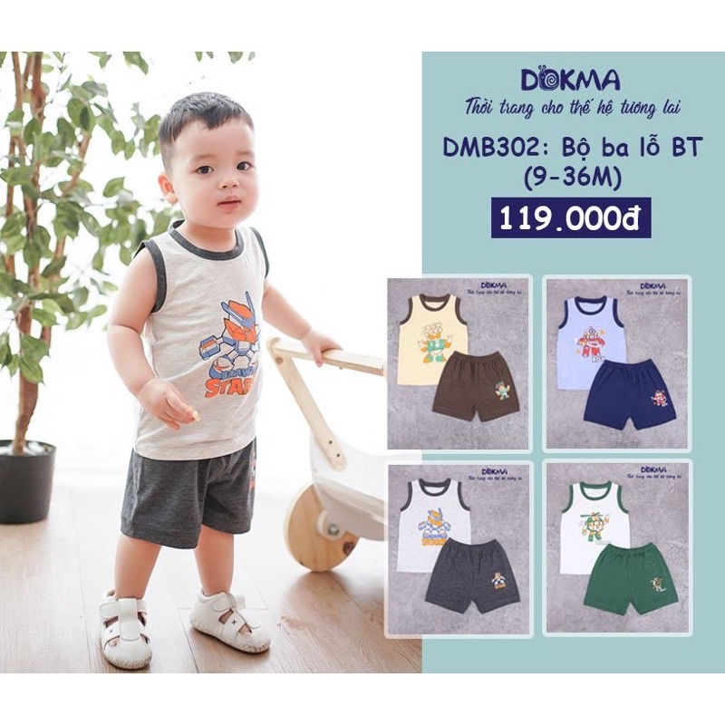 Bộ ba lỗ bé trai dokma dmb302