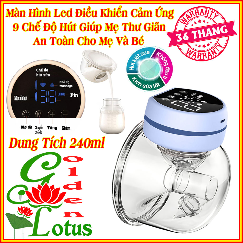 Hút sữa điện đôi thông minh, máy hút sữa rảnh tay, máy hút sữa không dây, máy vắt sữa mẹ, máy hút êm ái không đau có chế độ masage kích sữa và hút sâu tốt hơn máy hút sữa fatzbaby freemax