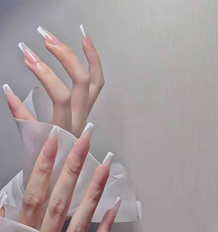 Set 24 móng tay giả trơn màu đỏ lì