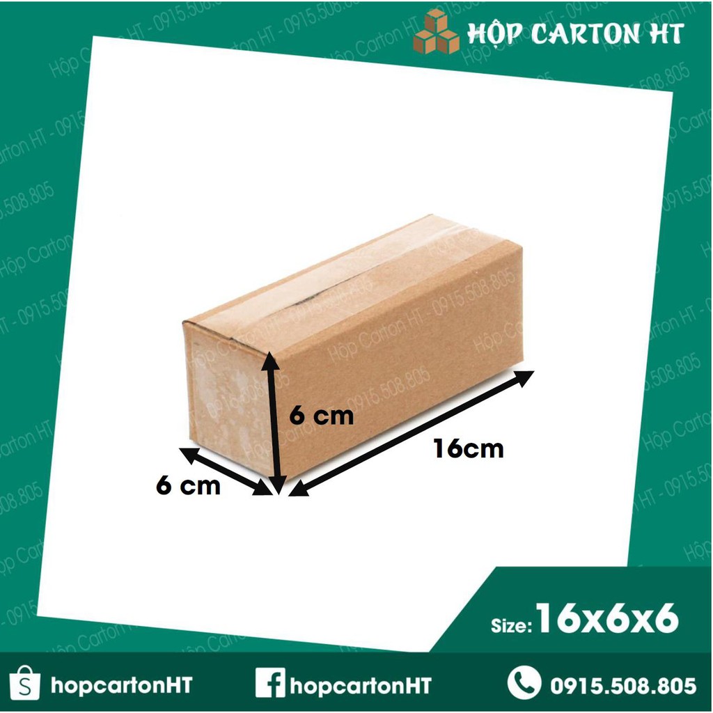 16x6x6 Hộp carton đóng hàng