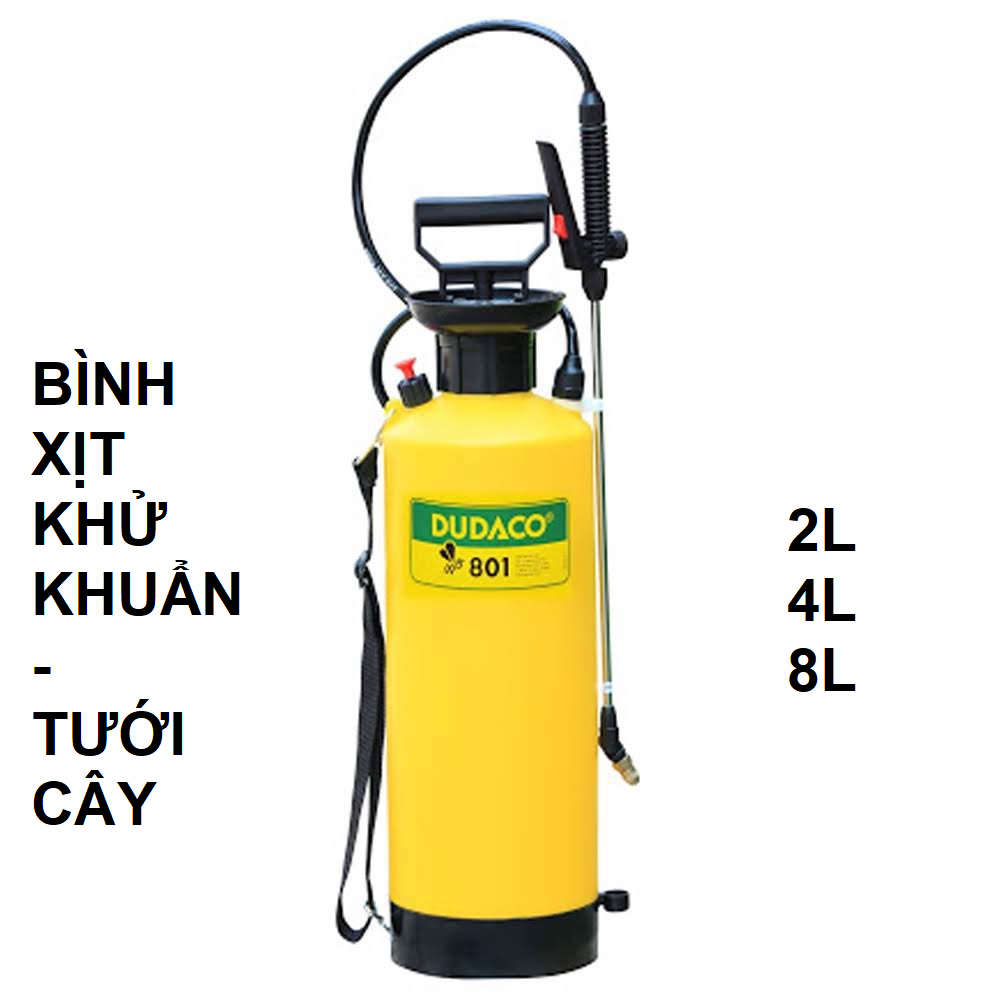 Bình phun khử khuẩn - Tưới Cây - Dudaco (2-4-8L)