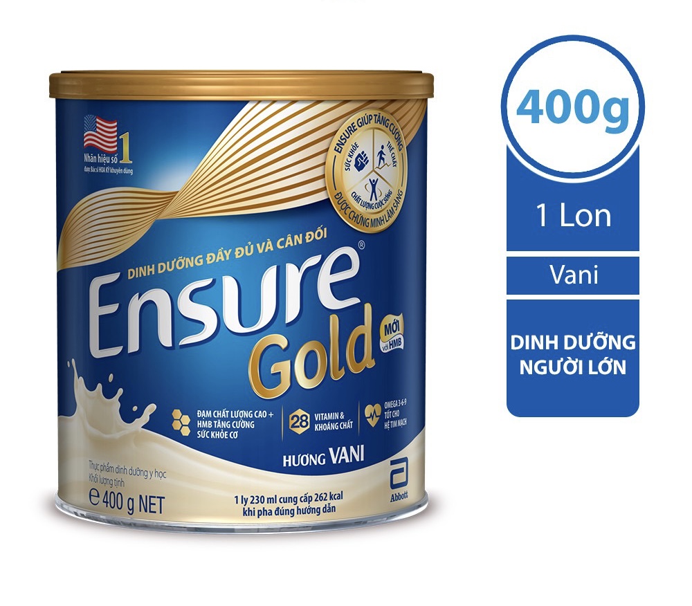 Sữa bột Ensure Gold Abbott HMB 400g