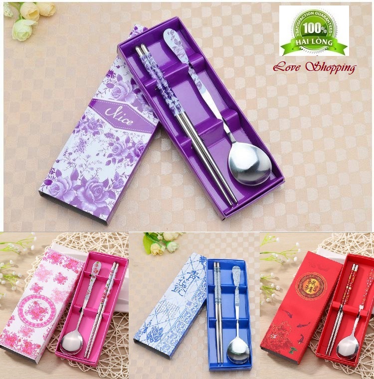 Bộ thìa đũa - bộ thìa đũa inox tiện lợi - thìa đũa văn phòng