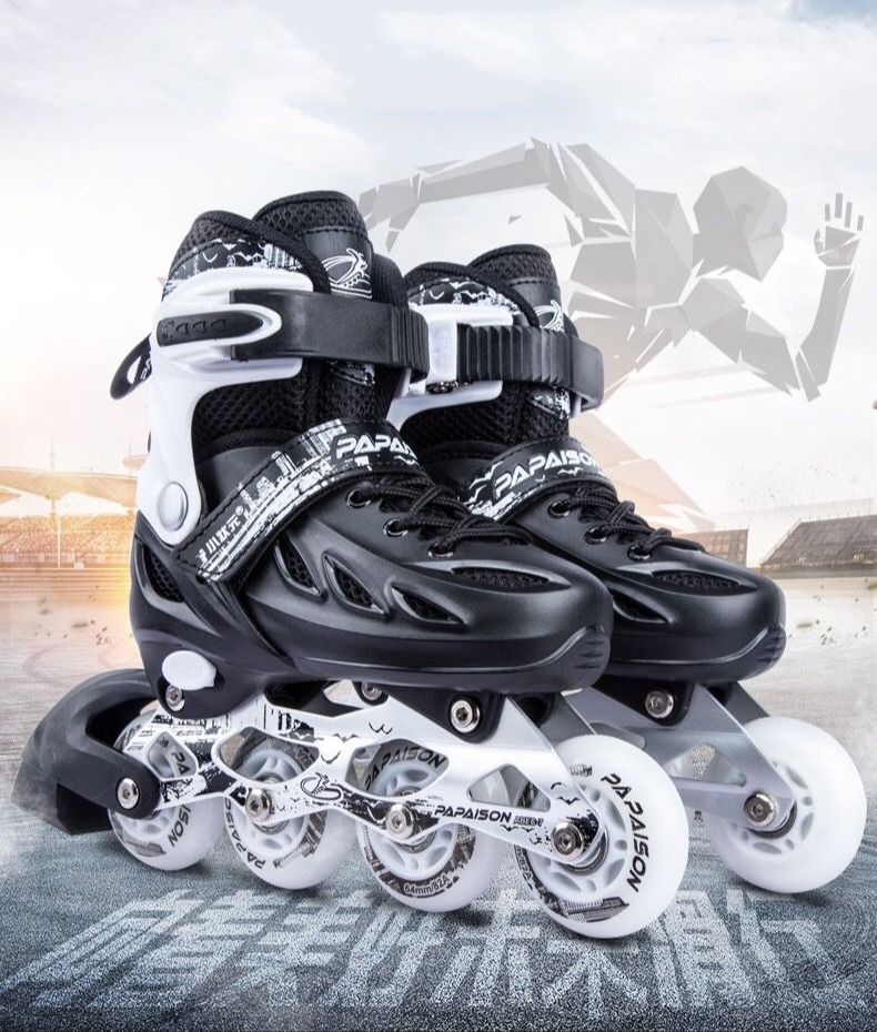 [HCM]Giày Trượt Patin Giày Trượt Patin Papaison XZY-309 Phát Sáng 8 Bánh Bánh Cao Su Cao Cấp Độ Bền Cao Khả Năng Chịu Lực Tốt Chịu Mài Mòn Va Đập Êm Chân Và Thoát Khí Giày Trượt Patin Chuyên Nghiệp Phù Hợp Với Nam Và Nữ.