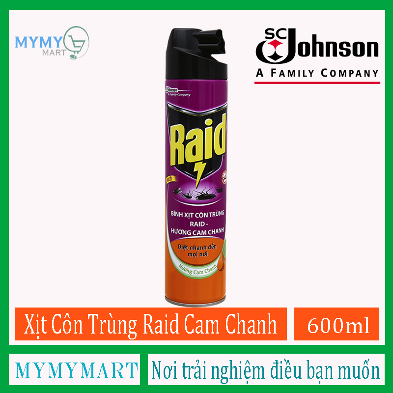 Xịt Côn Trùng Raid Hương Cam Chanh