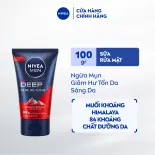 Sữa Rửa Mặt NIVEA MEN Deep Giúp Giảm Mụn - Sáng Da (100 g) - 84415/88521