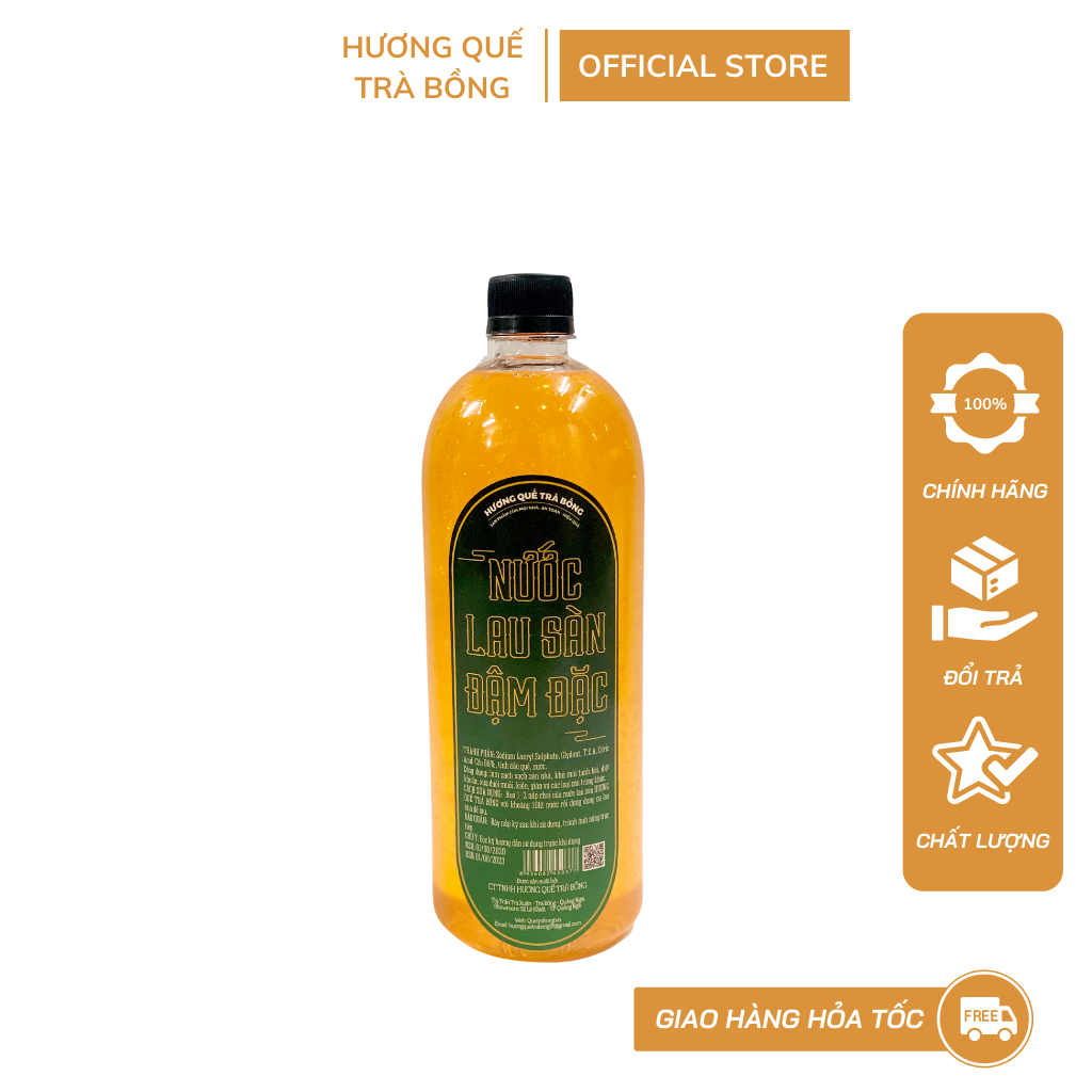 Nước Lau Sàn Quế Trà Bồng Đậm Đặc 1 Lít
